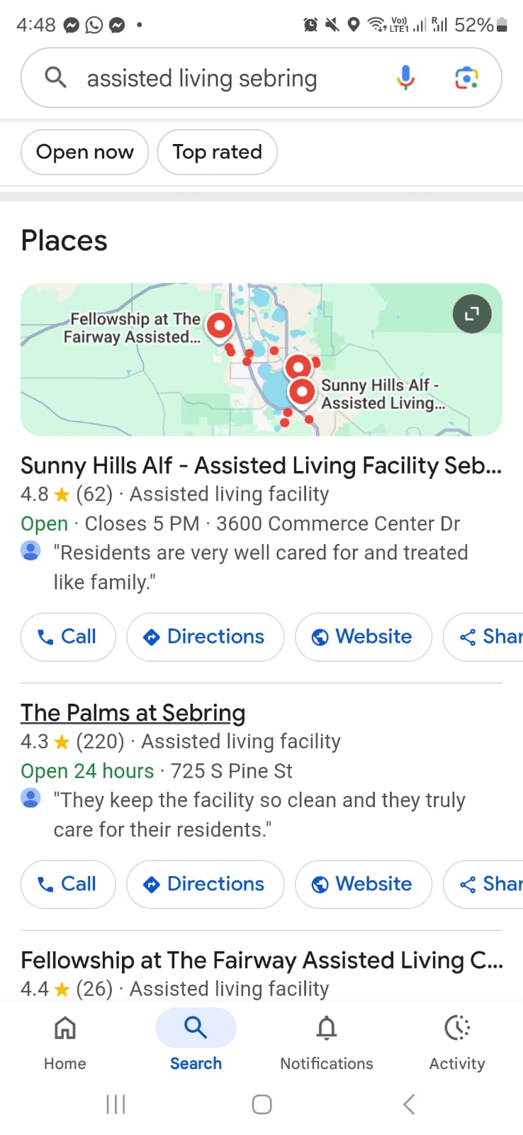 senior living seo services